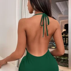 Sırtı Açık Mini Elbise (5063) - Görsel 2